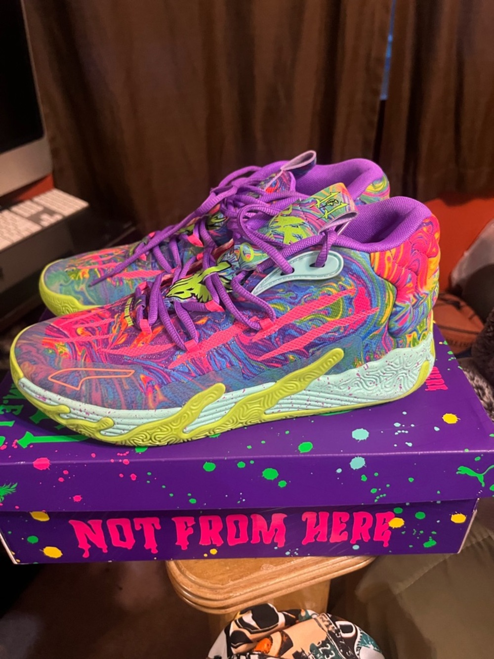 Puma Lamelo Ball Men’s 9 Multicolor Athletic Shoes -